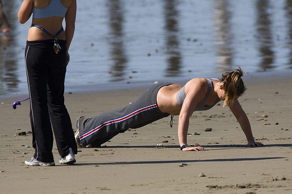 perform a classic, effective push up