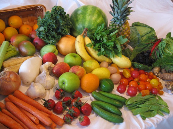 vegetables and fruits